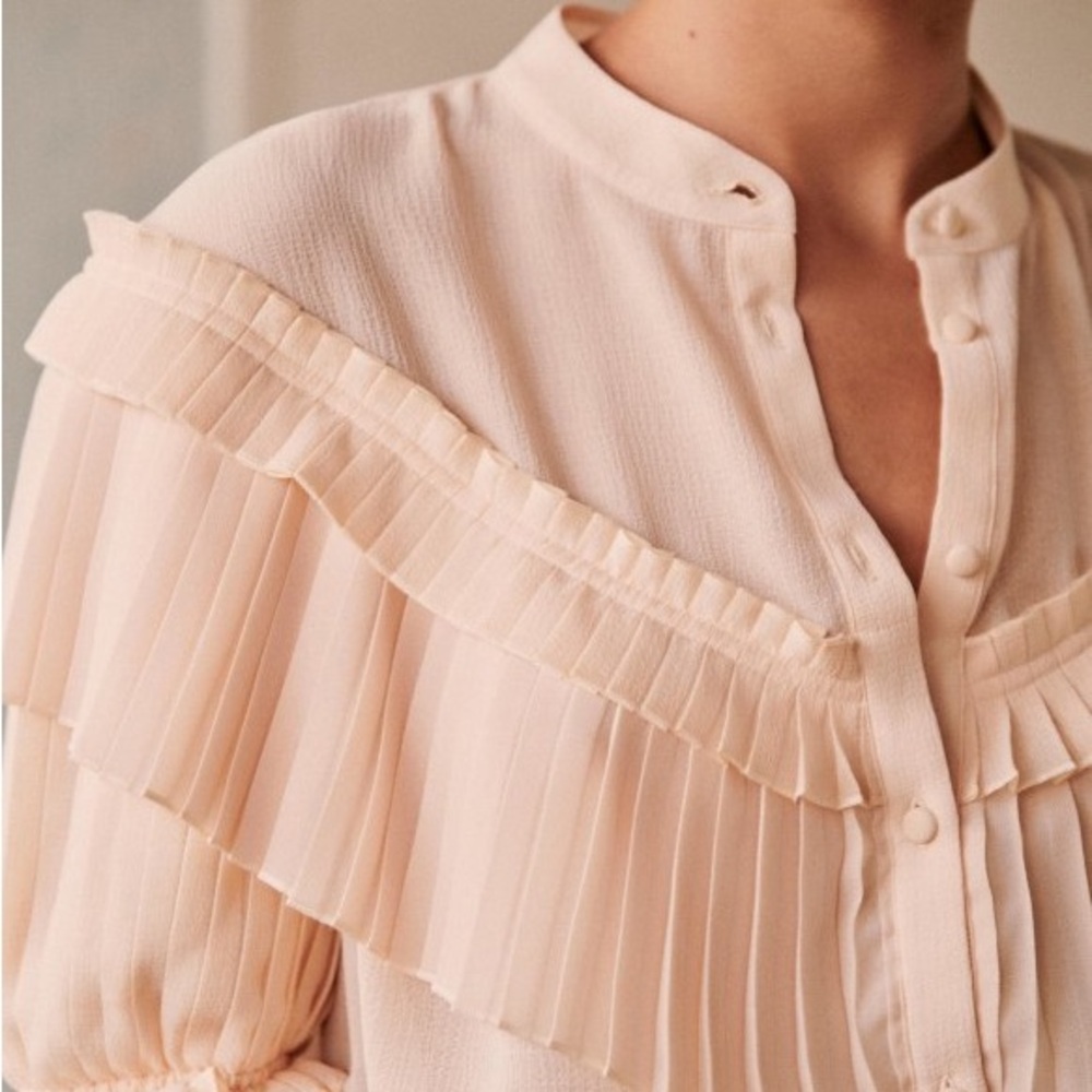 Sezane Tomette top in black - Picture 2 of 7